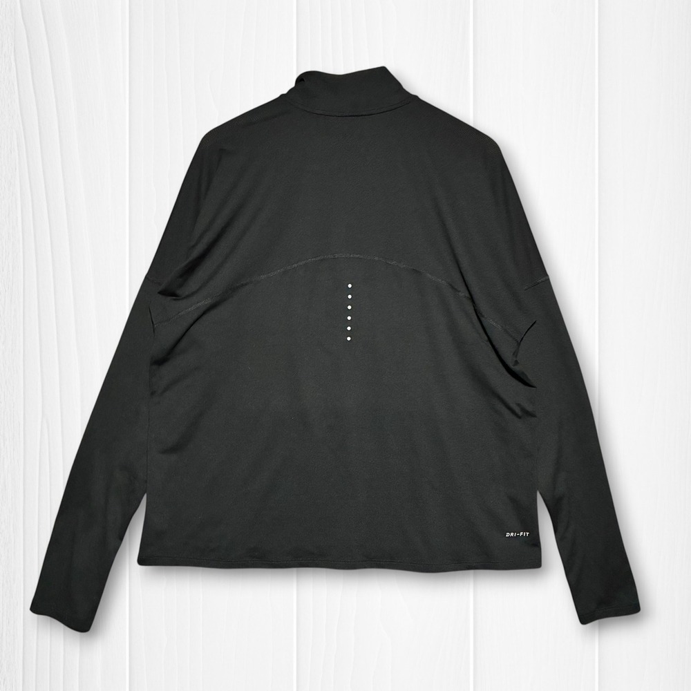 Nike Dri-FIT Quarter Zip Running Pullover Women XL Black - Picture 2 of 10